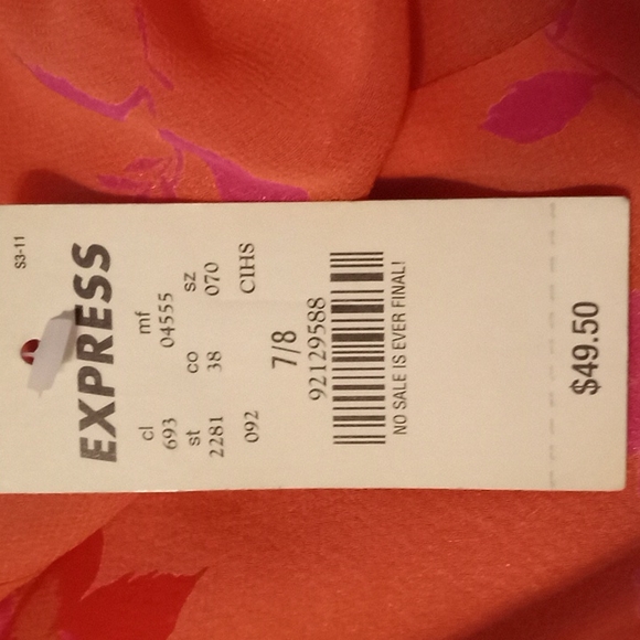 Express "100% Silk" Palazzo Hi Lo Pants in Size 7/8 (NWT) - Picture 7 of 8